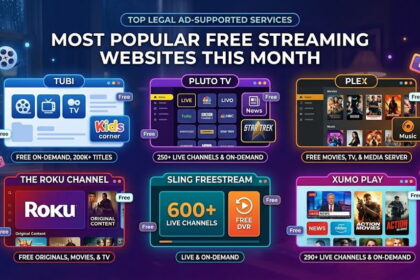 Most Popular Free Streaming Websites This Month