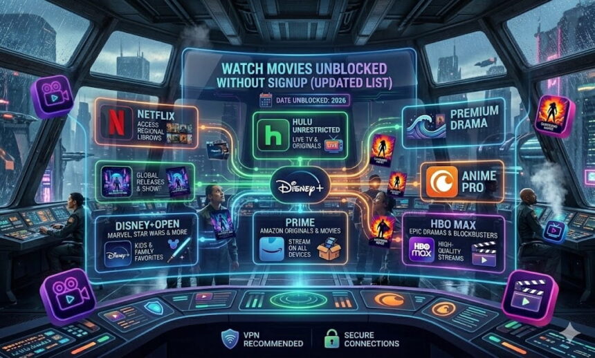Watch Movies Unblocked Without Signup